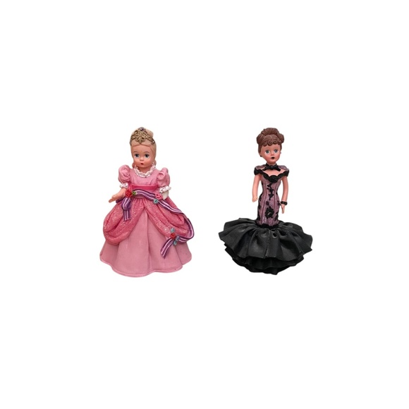 Pair Of Madame Alexander Resin "Opening Night Gala" Cinderella Figurine Pink , - Picture 11 of 11